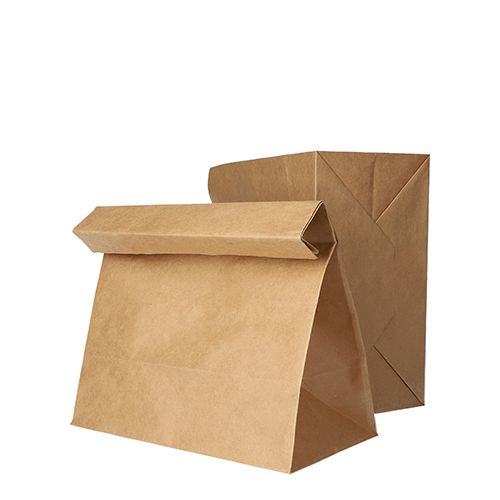 Paper Lunchbag / Blockbodenbeutel braun 25,5 x 17,0 x 33,0cm
